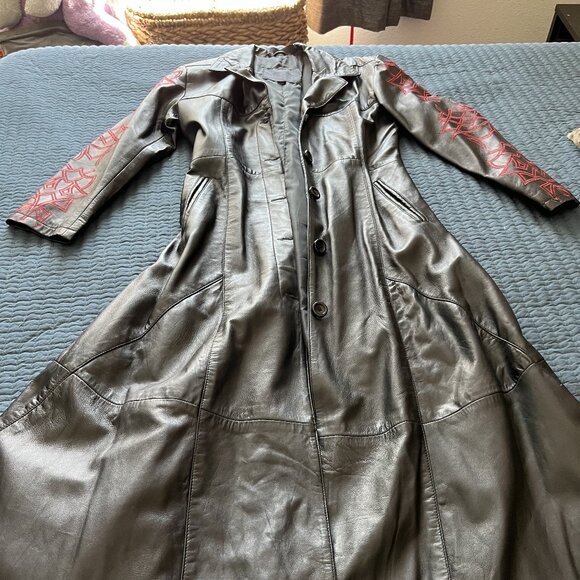 HIlary's Vanity Leather Wing Coat - Large - Picture 1 of 12